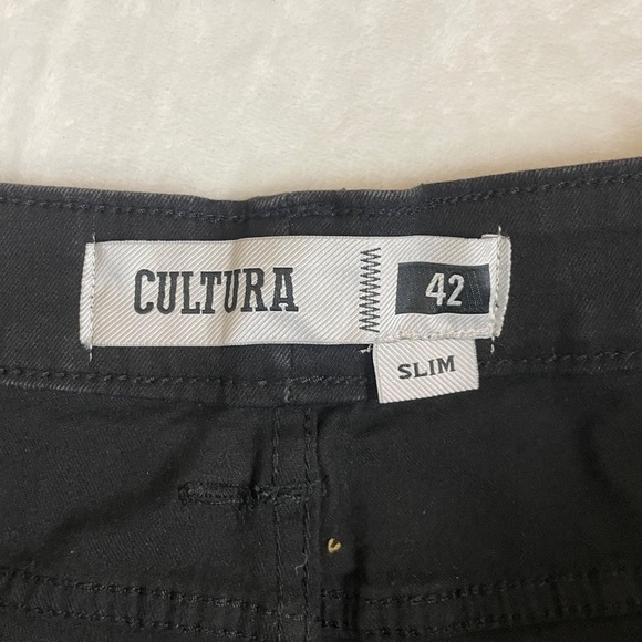 ❌ SOLD NWT - MEN'S CULTURA PREMIUM DENIM, SLIM STRETCH JEANS, BLACK, SIZE 42 - Picture 10 of 12